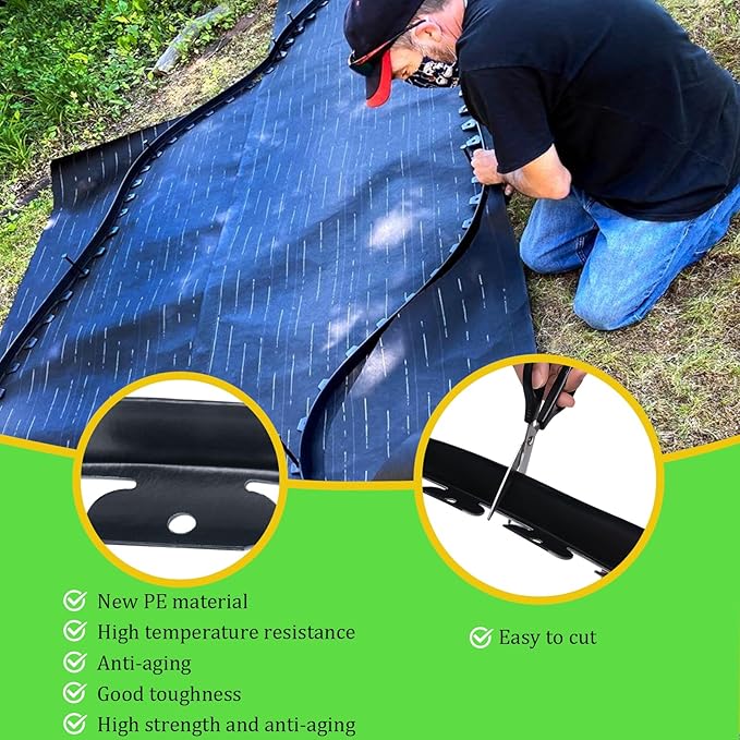 Landscape Edging 2.5 Inch Tall 100 FT, Black Edging for Landscaping with 5Pcs connectors and 120 Pcs Anchoring Spikes for Garden Flower Beds Yard Lawn