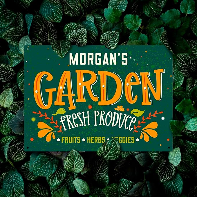 Custom Garden Signs, Personalized Sign for Garden, Ideal for Mom, Mother Or Sign, 10x14 Inches, Rust Free .040 Aluminum, Fade Resistant, Made in USA by Sigo Signs
