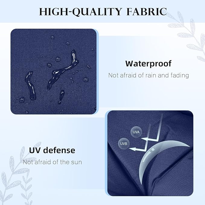 Anti-Slip Bench Cushion for Outdoor Garden Furniture Patio Chair Cushions for Indoor Furniture Blue, 40 * 20 in Outdoor Loveseat Couch Indoor Bench Seat Pads Waterproof
