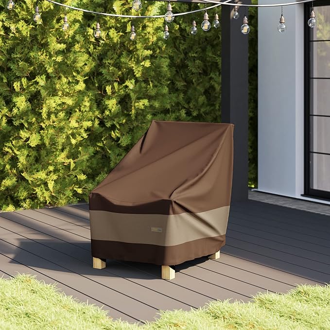 DUCKCOVERS Ultimate Waterproof Patio Lounge Chair Cover,All Weather Protection,Durable Outdoor Lawn Patio Furniture Covers,32W x 37D x 36H inch,Patio-Chair Covers for Outdoor Furniture,(Pack of 6)