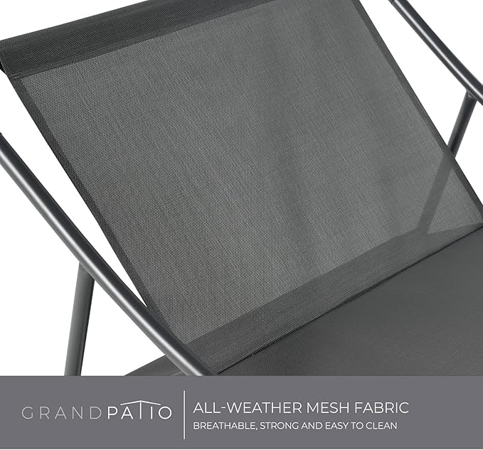 Grand patio Rocking Chair Indoor and Outdoor, Metal Patio Lounge Rocking Chair with Thick Cushion, Comfy Modern Rocker for Living Room Porch Backyard