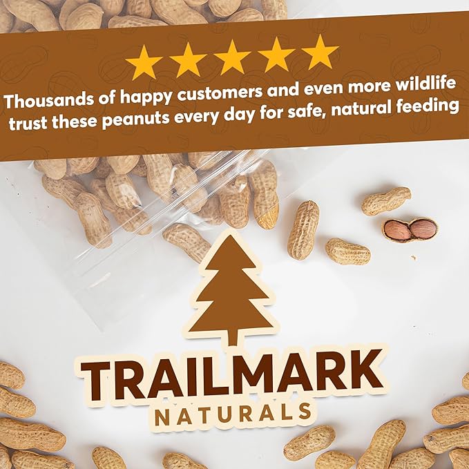 10 LB - Raw Peanuts For Squirrels, Raw In Shell Peanuts For Birds and Wildlife- Squirrel Food, Wild Bird Seed - Grown in The USA