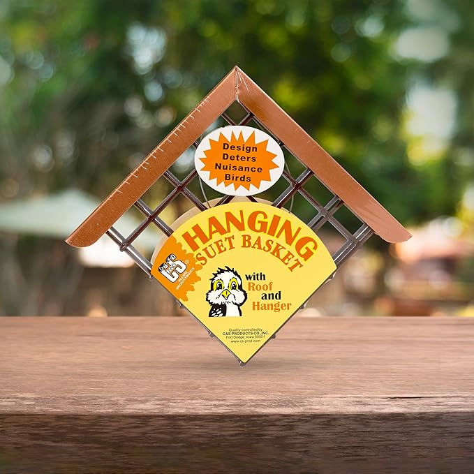 C&S Hanging Suet Basket w/Roof 14.4 Ounces