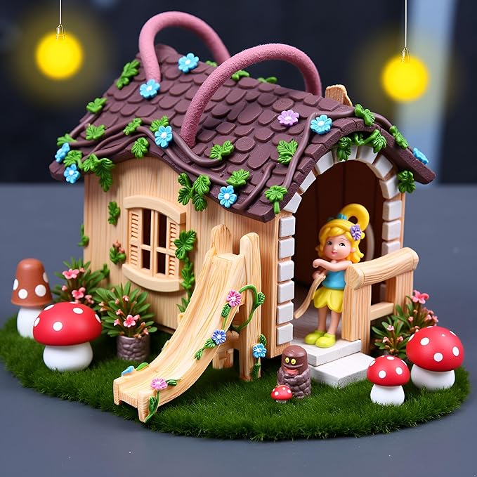 Kai Dream Miniature Fairy Garden Accessories, Resin Slide, 2.8 * 1.4 * 2.8 inches, Decorative Landscape, Dollhouse Decor