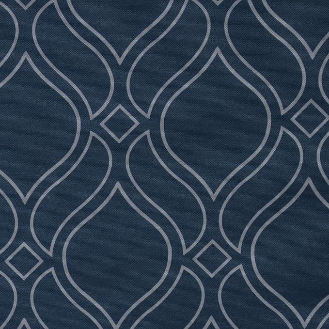 AAAAAcessories Outdoor Seat Cushions for Chairs, Waterproof, Fade-Resistant, 18" x 18" x 2", Patio Furniture Replacement Cushions, Set of 2, Slate Blue Vine Trellis