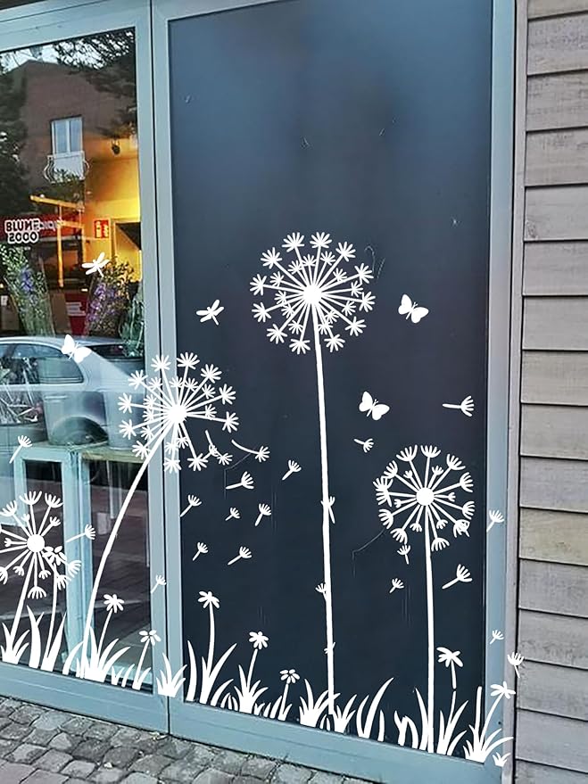 Large Dandelion Flower Stencils, 6Pcs 12x12Inch Dandelion Stencils for Art Crafts Painting Garden Fence Stencil Templates Painting on Wall Wood