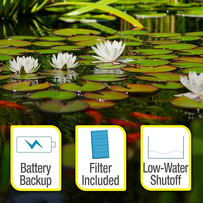 Tetra® Solar Powered Water Fountain for Ponds