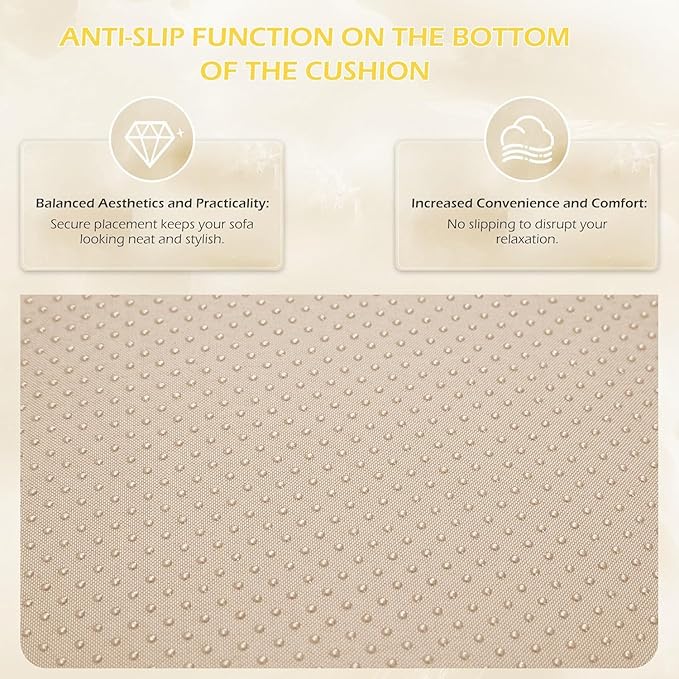 HOMREST Cushions for Outdoor Furniture,Replacement Cushion Pillow,Water-Repellent Sofa Cushion for 6-Seat Rattan Wicker Sectional Patio Conversation Sets,14-Piece Cushions Set for Outdoor Couch