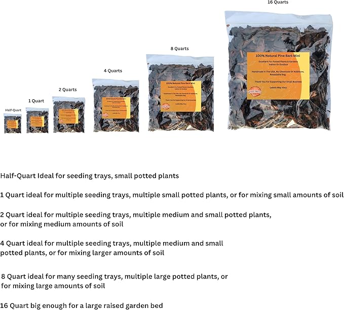 Premium Mini Orchid Bark for Plants, Wood Chips for Gardens, Orchid Bark Mulch, Ideal Orchid Bark for Potting Mix, A Beautiful Natural Brown Mulch 8 Quarts