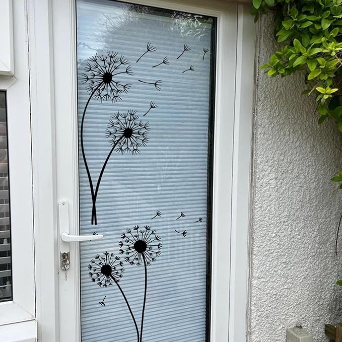 Large Flower Stencils for Painting Garden Fence Dandelion Floral Stencil Templates Painting on Wood Furniture Wall Mural (Dandelion)