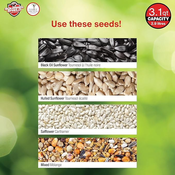 Nature's Way Bird Products Squirrel Shield Choice Tube Feeder