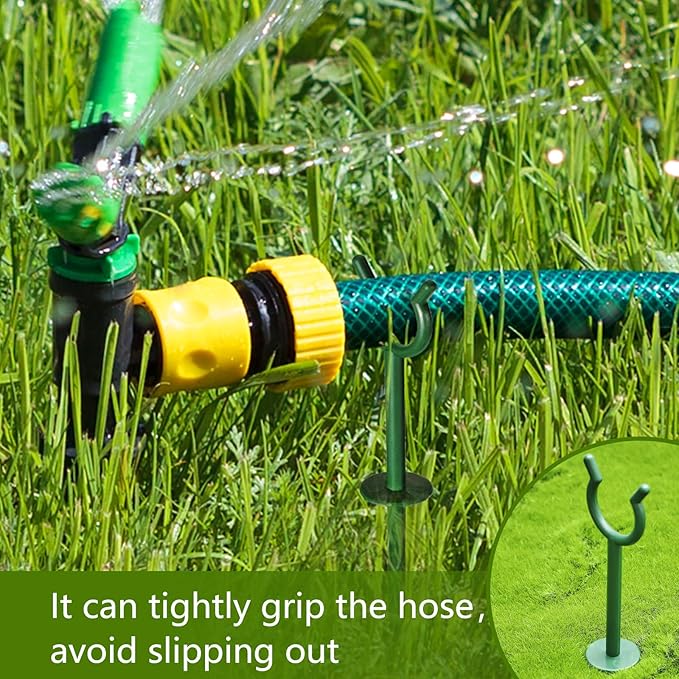 Taiyin 3/4'' Garden Hose Holder Brackets Garden Guide Holder Decorative Outdoor Guide Stakes Support Spike Plant Tool to Keep Off Lawn for Yard