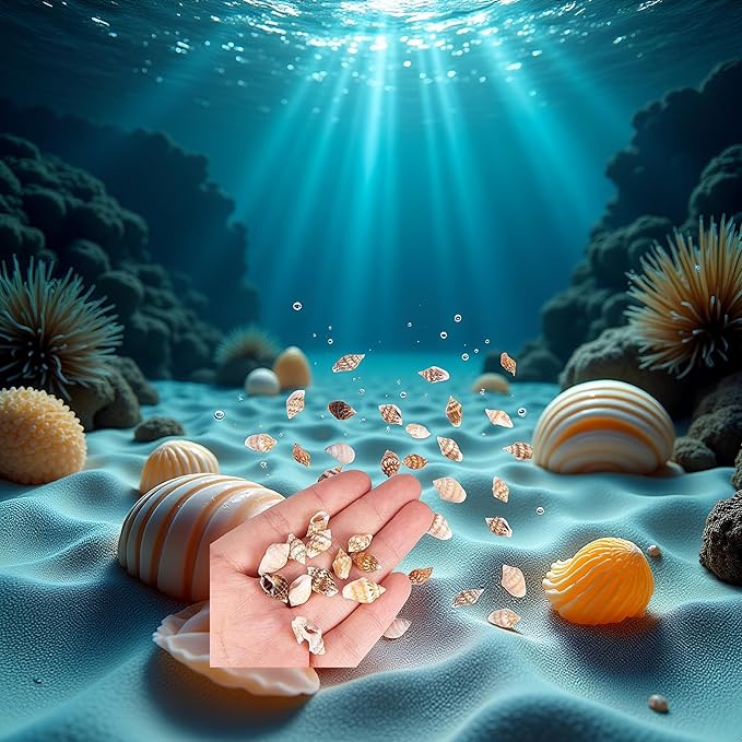 30Pcs Tiny Sea Shell Ocean Beach Spiral Seashells Craft Tiny Miniature Fairy Garden Beach Critter Seashells Beach Theme Party Wedding Decor Mini Conch Home Décor Products
