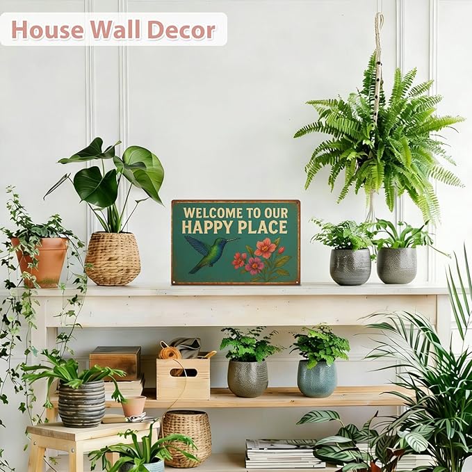 MAMAGIFTREE Funny Garden Signs Outdoor Decor Christmas Gifts for Plant Lovers,8x12 Inch Metal Signs,Gardening Gifts for Women Garden Decor, for Yard Patio Shed Outdoor Indoor Decor