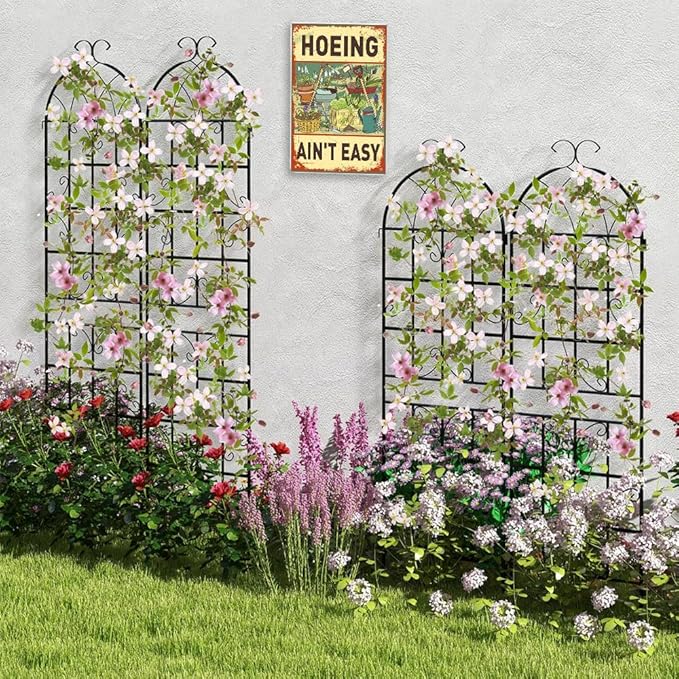 Funny Garden Sign For Outside 7.8 X 11.8 Inch, Humorous Garden Accessories Patio Decor Signs for Outside, Funny Signs Gardening Gifts For Women Plant Lovers Metal Wall Decor