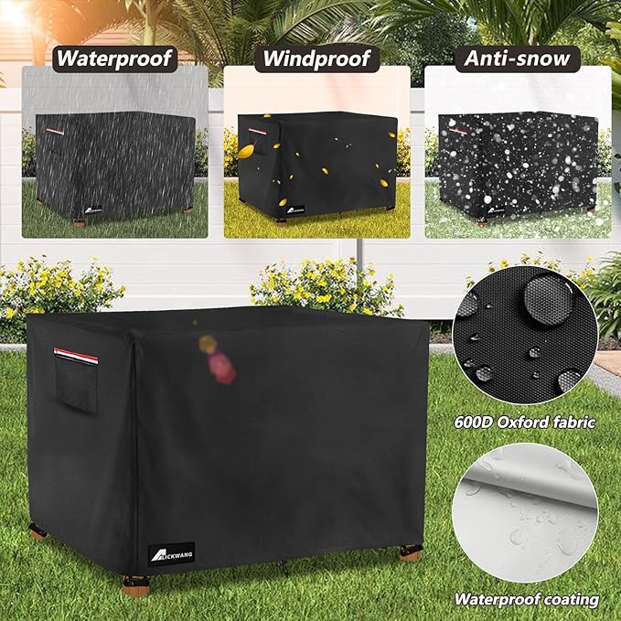 Outdoor Raised Garden Bed Cover,Heavy Duty 600D Waterproof Elevated Wood Planter Box Stand Cover for Winter,72"L x 24"Wx 30"H Inch(Black,Covers Only)