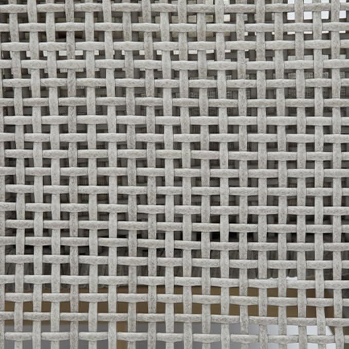Signature Design by Ashley Seton Creek Casual Resin Wicker Outdoor Coffee Table with Tempered Glass Tabletop, Light Gray & Light Brown