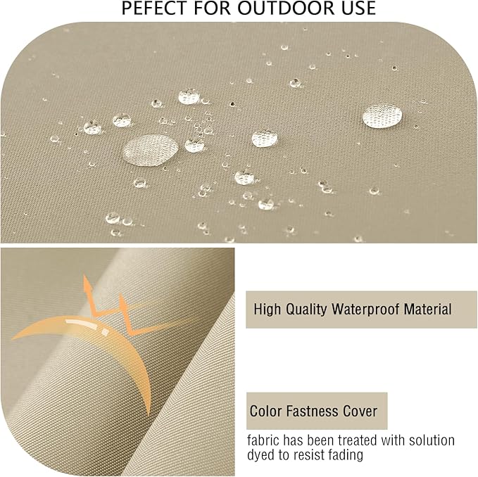 idee-home Outdoor Cushions for Patio Furniture, Outdoor Seat Cushion, Waterproof Couch Hampton Bay Deep Seat Replacement Chair Cushions for Garden Lawn Backyard Deck, 30 x 30