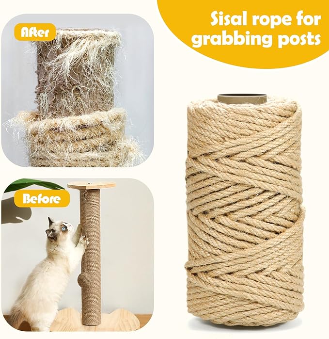 164 Feet 5mm Jute Twine, Natural Cord for Crafts, Packaging & Garden | Heavy-Duty Decorative Rope | Extra Strong Tying, Bundling & DIY Projects