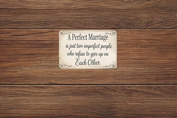 Marriage Room Funny Retro Metal Tin Signs Wall Decor 12x8 in