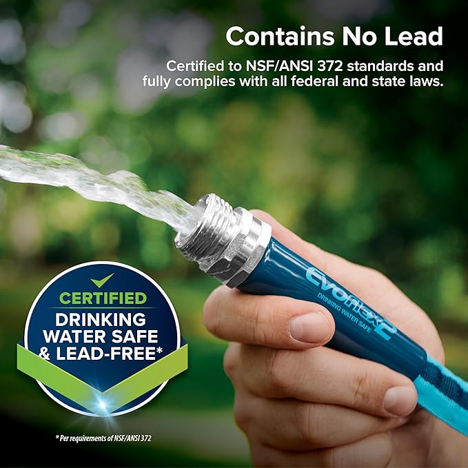 Camco EvoFlex2 50-ft Drinking Water Hose - RV Drinking Water Hose Reinforced with Fabric & Ultra Lightweight - Contains No_Lead, No_BPA & No_Phthalate - Abrasion Resistant (22579) (Pack of 3)