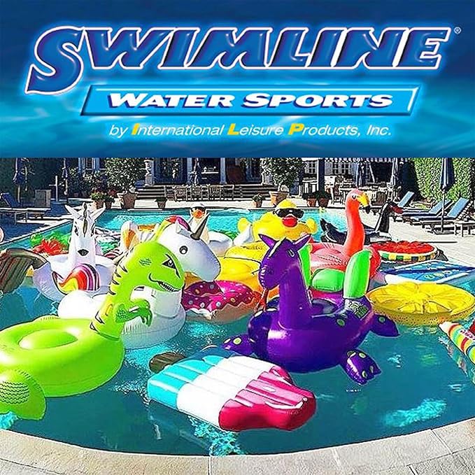 Swimline LI214820 21 Foot Solid Blue Round Above Ground Swimming Pool Overlap Liner 20 Gauge Vinyl Liner for 48 to 52 Foot Pool Walls