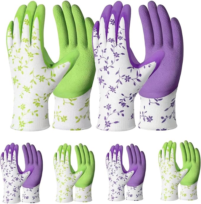 Women's Gardening Gloves- Breathable Latex Gardening Gloves，Outdoor Protective Work Glove，Gardening Gifts