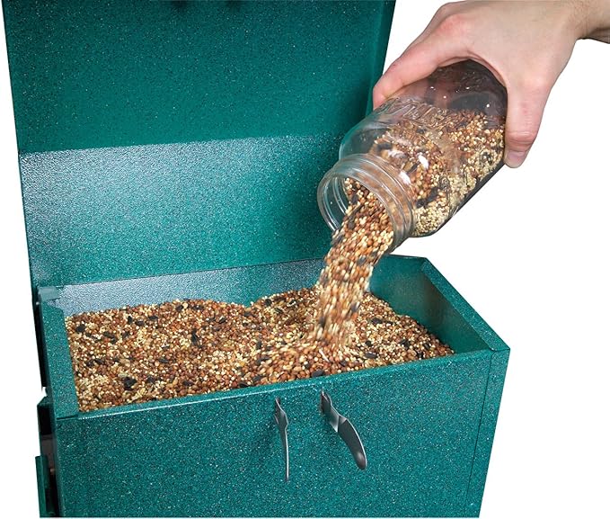 Heritage Farms Woodlink Absolute Squirrel Resistant Bird Feeder, Model 23803, beige