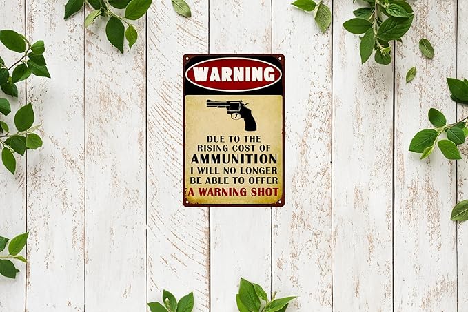 Retro Funny Warning Garden Fence Wall Decor Metal Tin Signs Garage Man Cave Gift Retro Bar Art Bathroom Decor 12x8 in
