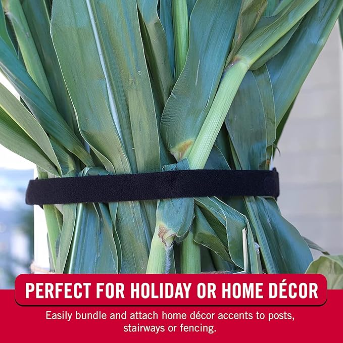 VELCRO Brand Cut to Length Straps Heavy Duty | 45 Ft x 3/4 in | ONE-WRAP Self-Gripping Double Sided Roll-| Bundling Ties Fasten to Themselves for Secure Hold,VEL-30834-AMS,Black,(Pack of 12)