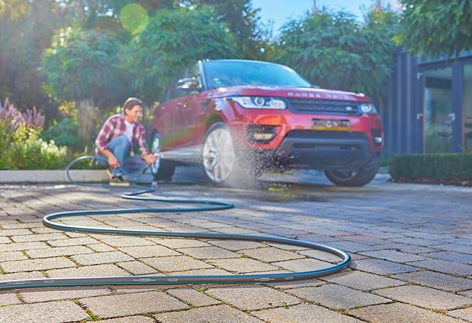 20530 | 50' Foot 5/8" Heavy-Duty Gardening Hose | Heavy-Duty 5-Ply Design, Includes US Hose Threads, European Made, Kink-Resistant