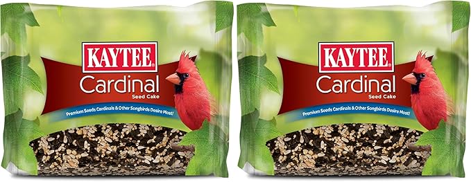 Kaytee Cardinal Seed Cake, Wild Bird Food, 1.85 Pounds (Pack of 2)