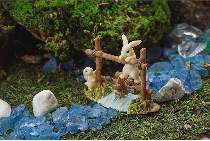Marshall Home and Garden Old Covered Bridge, Fairy Garden Bridge, Mini Bridge, Brown Resin, Rustic