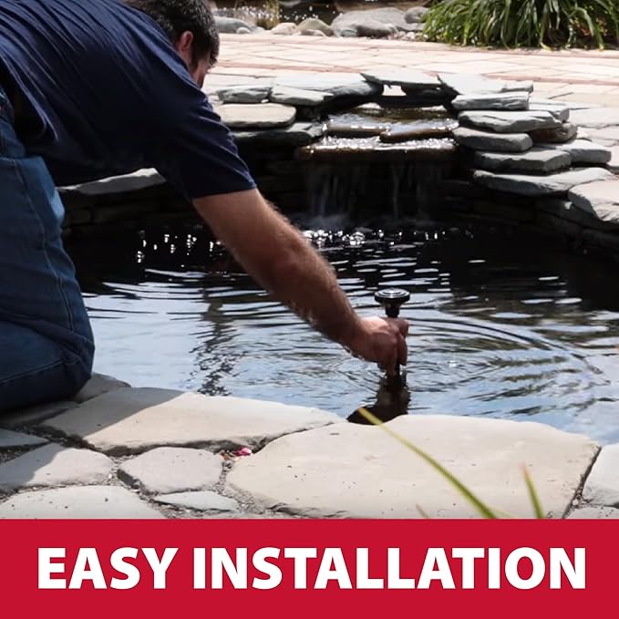 The Pond Guy ClearSolution Submersible Filter, Pump & Ultraviolet System for Outdoor Water Garden with Fountain Attachments & Diverter Valve, 1250