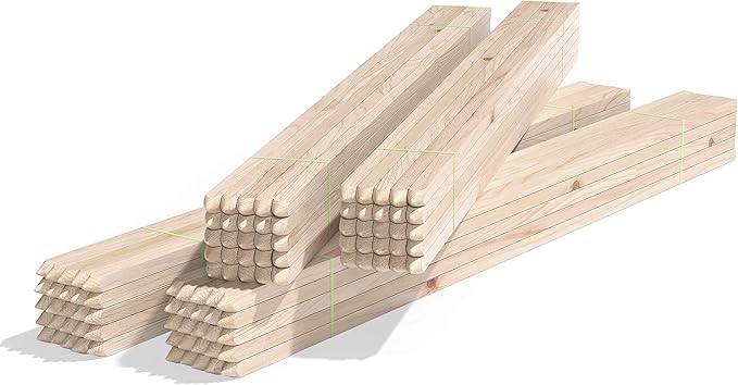 Greenes Fence 3 Ft. Wooden Garden and Sign Post Stakes (100-Pack)