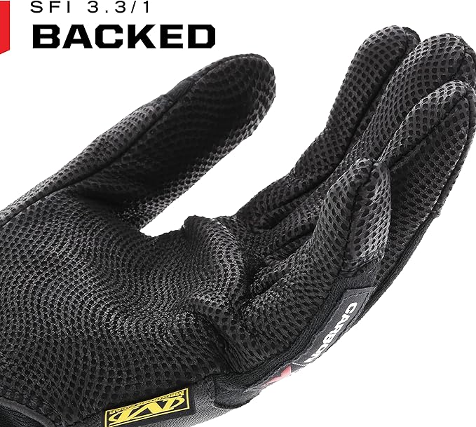 Mechanix Wear CarbonX Level 1 Fire Protection Gloves - Genuine Leather Extreme Heat & Flame Resistant Gloves - Heavy Duty High Temperature Resistance - Small - Black