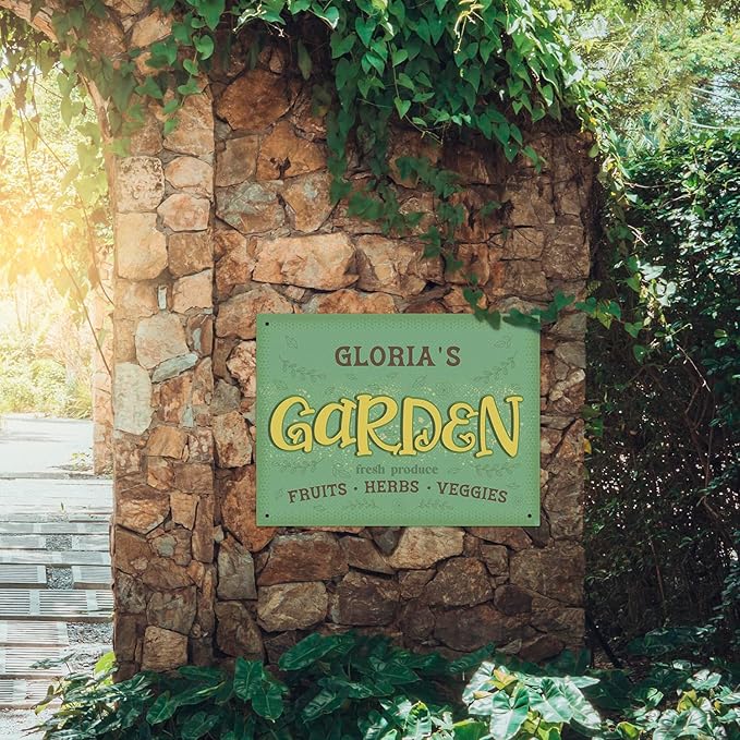 Custom Garden Signs, Holiday Season, Personalized Sign for Garden Decor Sign, 18x24 Inches, Rust Free .063 Aluminum, Fade Resistant, Made in USA by Sigo Signs