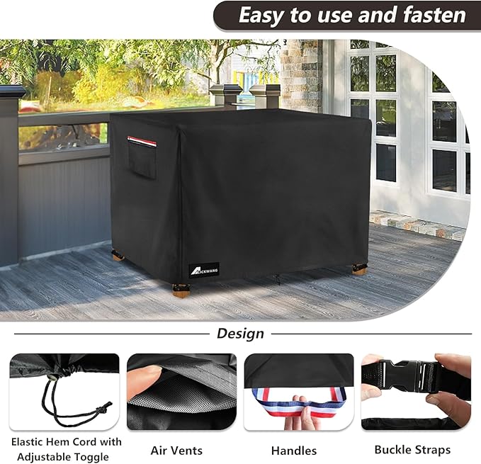 Outdoor Raised Garden Bed Cover,Heavy Duty 600D Waterproof Elevated Wood Planter Box Stand Cover for Winter,72"L x 24"Wx 30"H Inch(Black,Covers Only)