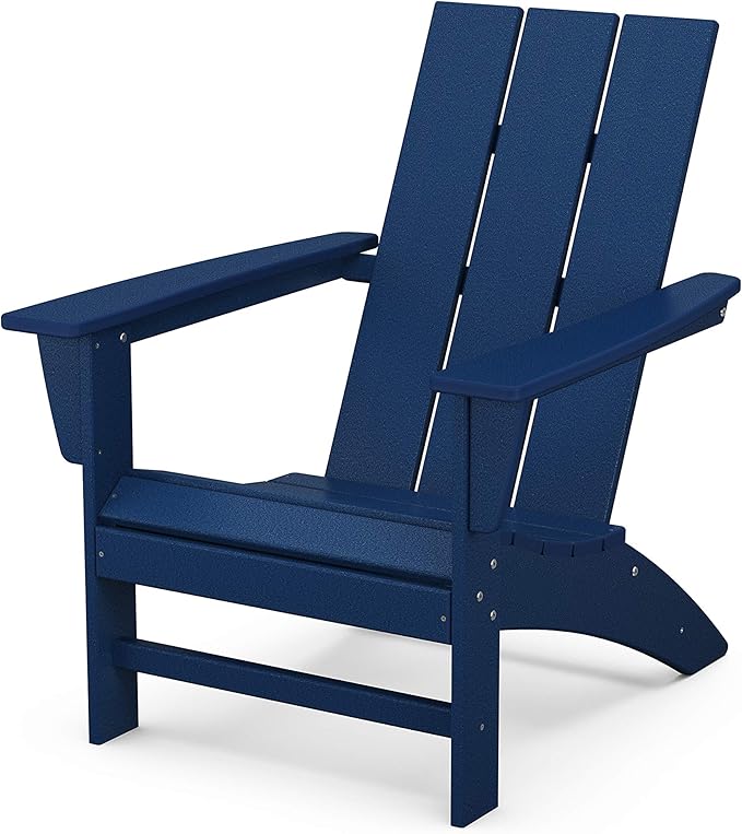 POLYWOOD Modern Adirondack Chair (Navy)