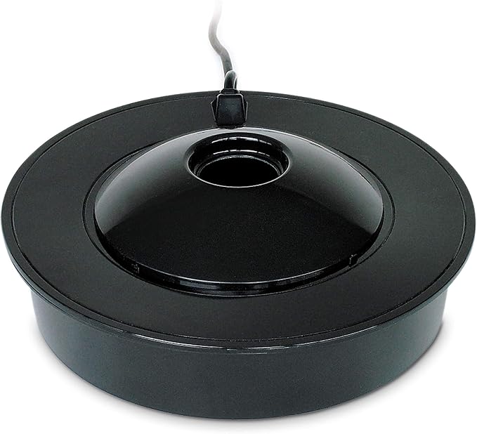 K&H Pet Products Pond Heater for Outdoor Ponds with Fish, Thermo-Pond 3.0 Deicer Keeps a Hold in the Ice for Oxygen Exchange for Live Fish, Energy Efficient, Safety Listed - 12in Black 100W