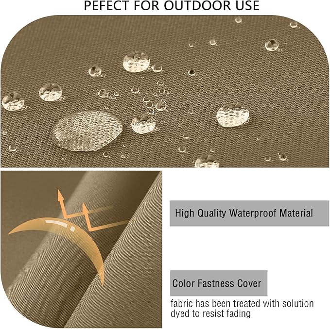 idee-home Outdoor Cushions for Patio Furniture, Outdoor Seat Cushion, Waterproof Hampton Bay Deep Seat Replacement Couch Chair Cushions for Garden Lawn Backyard Deck, 28.5 x 28.5