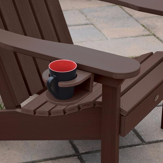 highwood Screw-On Cup Holder for Adirondack Chairs, Weathered Acorn