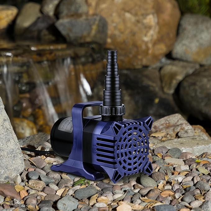 Alpine Corporation PAL8000 | 8000 GPH Submersible Water Pump — Quiet 540W Heavy-Duty Motor, 33-ft Cord & 26-ft Lift — Multi-Angle Flow for Ponds, Waterfalls & Fountains — Durable Outdoor Performance