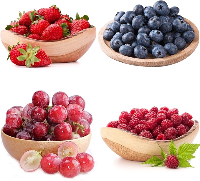 1000+pcs Mixed Berry Seeds Kit for Planting (Grapes, Strawberries, Blueberries, Raspberries Seed Pack), Non-GMO Perennial Fruits Seeds, Home Garden Plants for Outdoors