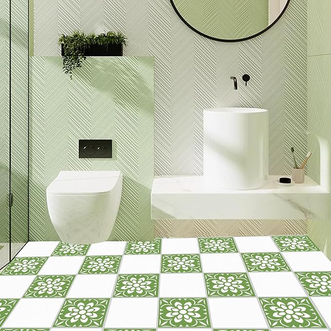 Reusable Stencils for Painting Floors, Tiles, Walls, Walkway, Patio, Front Porch, Concrete Floor Stencil Tile Stencils, 4-Pack, 8x8 Inches, Sunflower Pattern