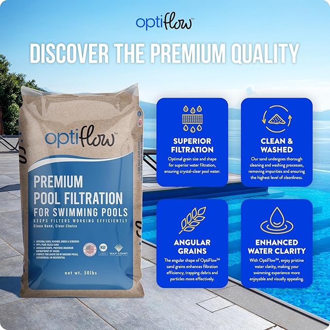 Intex 26377EH Ultra XTR 32ft x 16ft x 52in Above Ground Swimming Pool Set with Sand Filter Pump and OptiFlow 50lb Premium Filter Sand (3-Pack)