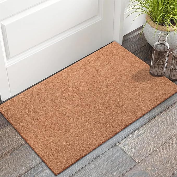 AAZZKANG Door Mats Outdoor 2 Pack Multi-Purpose Blank Doormat Large 36"x24" Non Slip Shoe Mat Ultra Absorb Mud Easy to Clean for Outside,Inside,Garden Entrance Brown