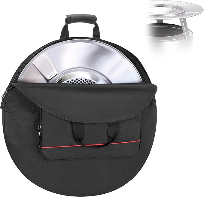 Heat Deflector Carrying Bag Compatible with Solo Stove Bonfire Heat Deflector 25”, Protective Accessory Bag with Handle & Pocket for Heat Deflector Transport and Storage, Dia: 26.5”, Medium