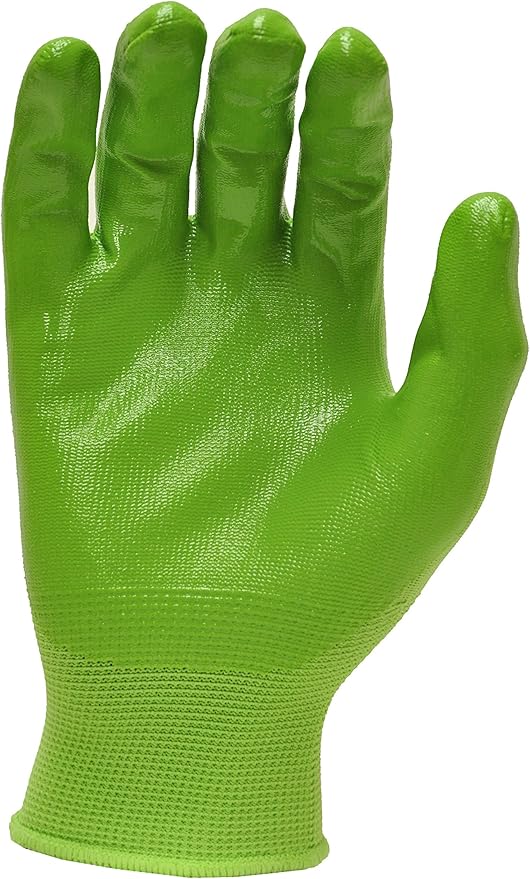 12 PAIRS Women Gardening Gloves with Micro Foam Coating - Garden Gloves Texture Grip - Women’s Work Glove - Working Gloves For Weeding, Digging, Raking and Pruning, Large