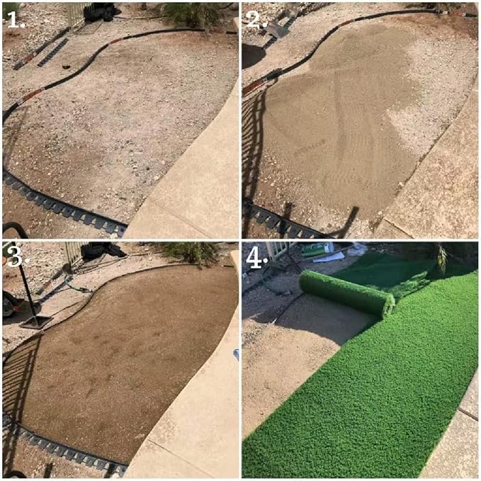 Artificial Grass Turf, 2ft x 79ft (158 ft²) 20mm Pile Height Indoor Outdoor Synthetic Realistic Faux Fake Astroturf Rug Carpet Mat for Balcony Decor Playground Patio Dogs